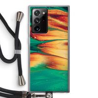 Green Inferno: Samsung Galaxy Note 20 Ultra / Note 20 Ultra 5G Transparant Hoesje met koord