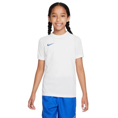 Nike Dri-FIT Park VII Voetbalshirt Kids Wit Blauw