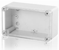 Lege opbouwbehuizing met transparante deksel 450 mm