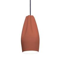 Marset Pleat Box Ø13 hanglamp Ø11.5 terracotta|wit