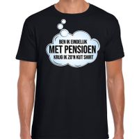 Ben ik eindelijk met pensioen cadeau t-shirt / shirt zwart voor heren