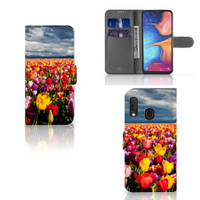 Samsung Galaxy A20e Hoesje Tulpen