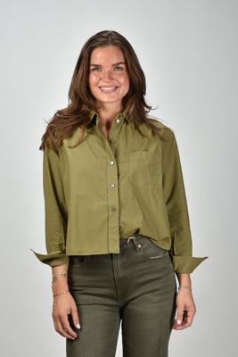 Academia blouse Mia 75DT1-720 verde unito tinto capo