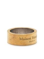 Maison Margiela bague en argent Sterling à logo gravé - Or - thumbnail