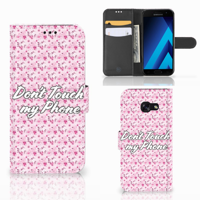 Samsung Galaxy A5 2017 Portemonnee Hoesje Flowers Pink DTMP Samsung Galaxy A5 2017 Portemonnee Hoesje Flowers Pink DTMP