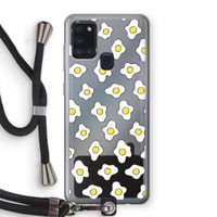 Spiegeleitjes: Samsung Galaxy A21s Transparant Hoesje met koord