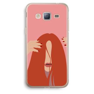 Woke up like this: Samsung Galaxy J3 (2016) Transparant Hoesje