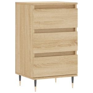 The Living Store Dressoir Sonoma Eiken - 40 x 35 x 70 cm - Metalen poten