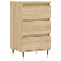 The Living Store Dressoir Sonoma Eiken - 40 x 35 x 70 cm - Metalen poten - thumbnail