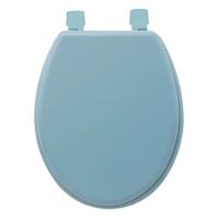 5Five Toiletbril Colors - lichtblauw - MDF/HDF hout - universeel - standaard wc bril