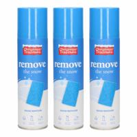 Christmas Traditions Kunstsneeuw reinigingsspray - 3x - 125 ml - in bus - verwijderspray