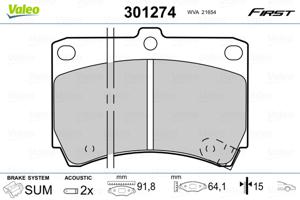 Valeo Remblokset 301274