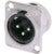 Neutrik NC3MD-L-1 Chass. Con. Male 3POLE L XLR 3-polige chassisdeel male