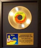 Gouden plaat Single The Beatles - Yellow Submarine