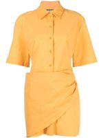 Jacquemus robe à détail de découpe - Orange