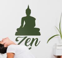 Muurzelfklevende sticker zen yoga