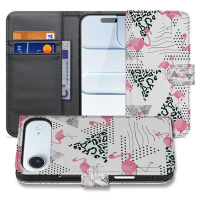 Flamingo Triangle Hoesje Voor iPhone Air | Bookcase Hoesje