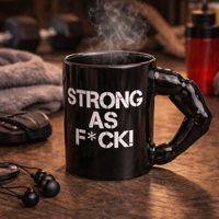 Strong as F*ck mok - Steengoed - Stoer design - Ruime inhoud