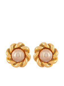 CHANEL Pre-Owned boucles d'oreilles clip à ornements (années 1980)