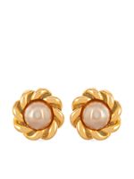 CHANEL Pre-Owned boucles d'oreilles clip à ornements (années 1980)