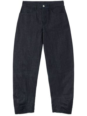 Jil Sander jean cigarette à coupe courte - Noir