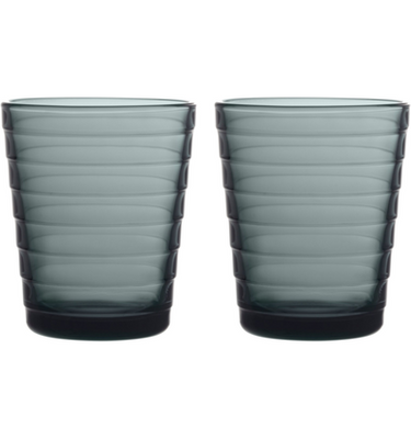 IITTALA - Aino Aalto - Glas 0,22l Dark Grey set/2