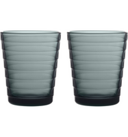 IITTALA - Aino Aalto - Glas 0,22l Dark Grey set/2