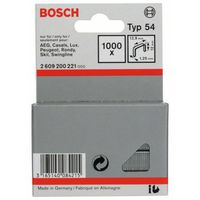 Bosch Accessories 2609200221 Nieten met plat draad Type 54 1000 stuk(s) Afm. (l x b) 12 mm x 12.9 mm - thumbnail