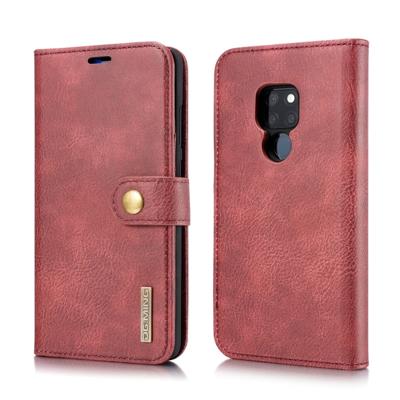 Dg. MING Crazy Horse textuur Flip afneembare magnetische lederen case voor Huawei mate 20 met houder & kaartsleuven & portemonnee (rood)