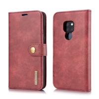 Dg. MING Crazy Horse textuur Flip afneembare magnetische lederen case voor Huawei mate 20 met houder & kaartsleuven & portemonnee (rood)