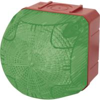 Auer Signalgeräte Signaallamp LED QDS 874166313 Groen Groen Continulicht, Knipperlicht 230 V/AC