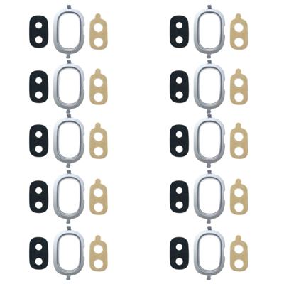 10 STKS terug camera bezel met lens cover & lijm voor Galaxy J4 J400F/DS J400G/DS (blauw)