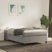 Boxspring bed 120x200 cm fluweel lichtgrijs