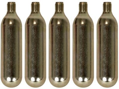 Tormino Dresco co2cartridge met draad 5 stuks à 16 gram Tormino Dresco co2cartridge met draad 5 stuks à 16 gram