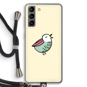 Birdy: Samsung Galaxy S21 Transparant Hoesje met koord