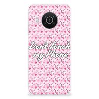 Nokia X10 | X20 Silicone-hoesje Flowers Pink DTMP