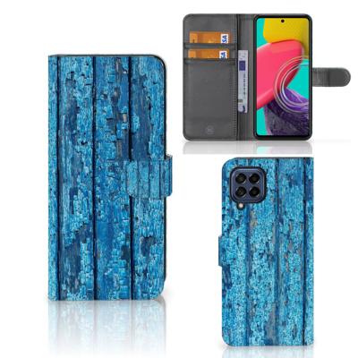 Samsung Galaxy M53 | Book Style Case | Wood Blue