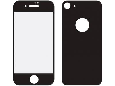Mobilize Mobilize Edge-To-Edge Glass Screen Protector Apple iPhone 8 Front and Back Pack Black Full Glue