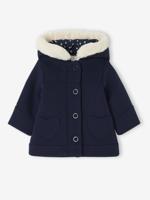 Jas met capuchon baby meisje marineblauw