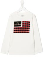 Woolrich Kids t-shirt à logo imprimé - Blanc