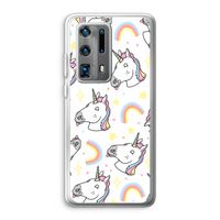 Rainbow Unicorn: Huawei P40 Pro Plus Transparant Hoesje