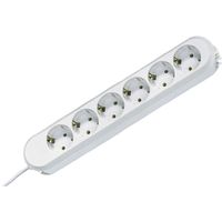 Bachmann SMART 6x Schuko H05VV-F 3G 1.50mm² 16A/3680W 5m power uitbreiding 6 AC-uitgang(en) Wit - thumbnail