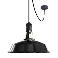 Hanglamp buiten industrieel zwart 'Haven' E27 IP65 38 cm Made in Italy Hanglamp buiten industrieel zwart 'Haven' E27 IP65 38 cm Made in Italy