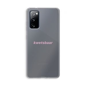 kwetsbaar: Samsung Galaxy S20 FE / S20 FE 5G Transparant Hoesje