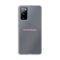 kwetsbaar: Samsung Galaxy S20 FE / S20 FE 5G Transparant Hoesje