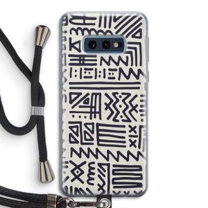 Marrakech print: Samsung Galaxy S10e Transparant Hoesje met koord