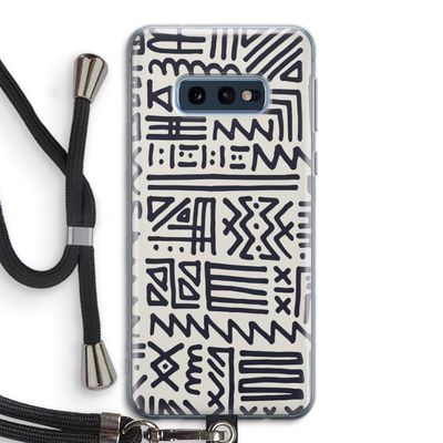Marrakech print: Samsung Galaxy S10e Transparant Hoesje met koord