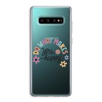 Happy days: Samsung Galaxy S10 Plus Transparant Hoesje