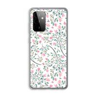 Sierlijke bloemen: Samsung Galaxy A72 Transparant Hoesje