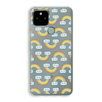 Regenboog: Google Pixel 5 Transparant Hoesje
